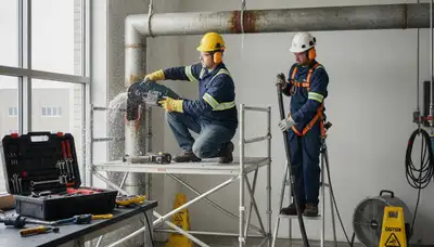 Emergency plumber in Phoenix, AZ repairing a burst pipe for fast residential service