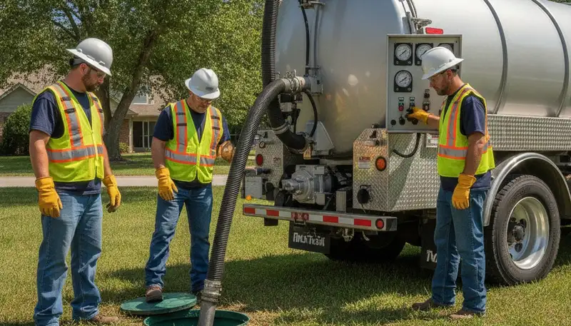 Phoenix, AZ septic pumping service truck for home backup prevention