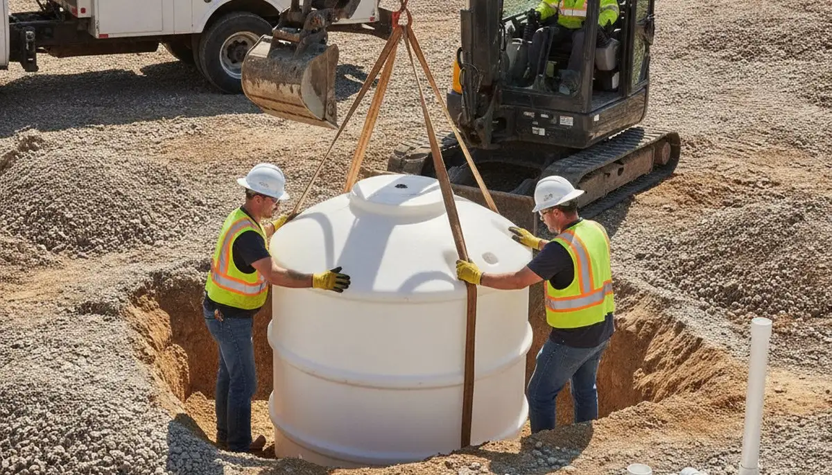 Septic tank installation service in Phoenix, AZ for residential plumbing repair and replacement