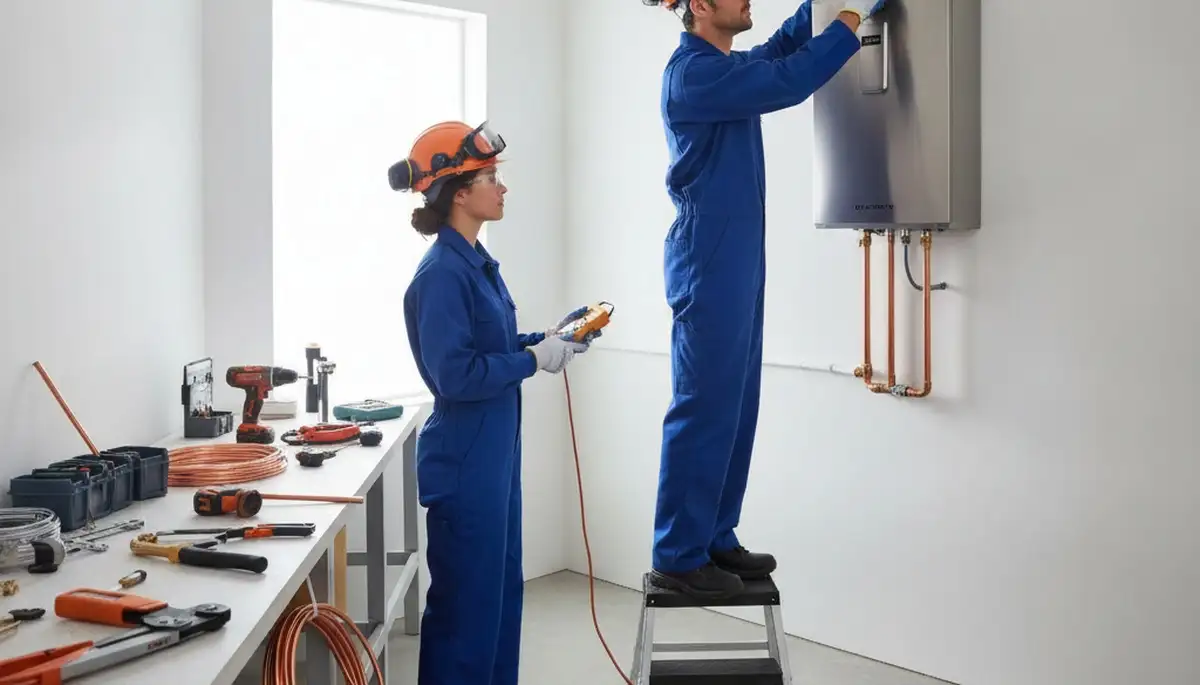 Tankless water heater installation service in Phoenix, AZ for residential plumbing repair