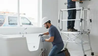 Phoenix, AZ plumber installs walk-in tub for safer bathroom access and aging-in-place comfort