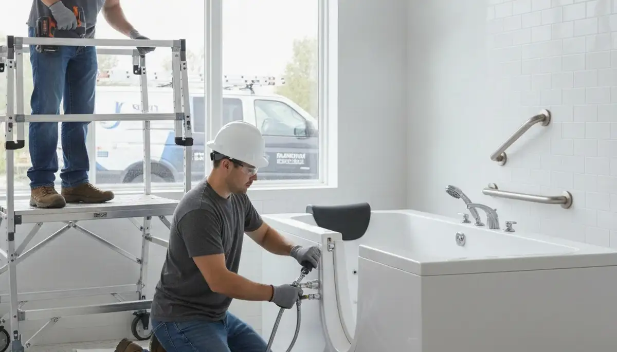 Walk-in tub installation for Phoenix, AZ homes by local plumbing repair experts